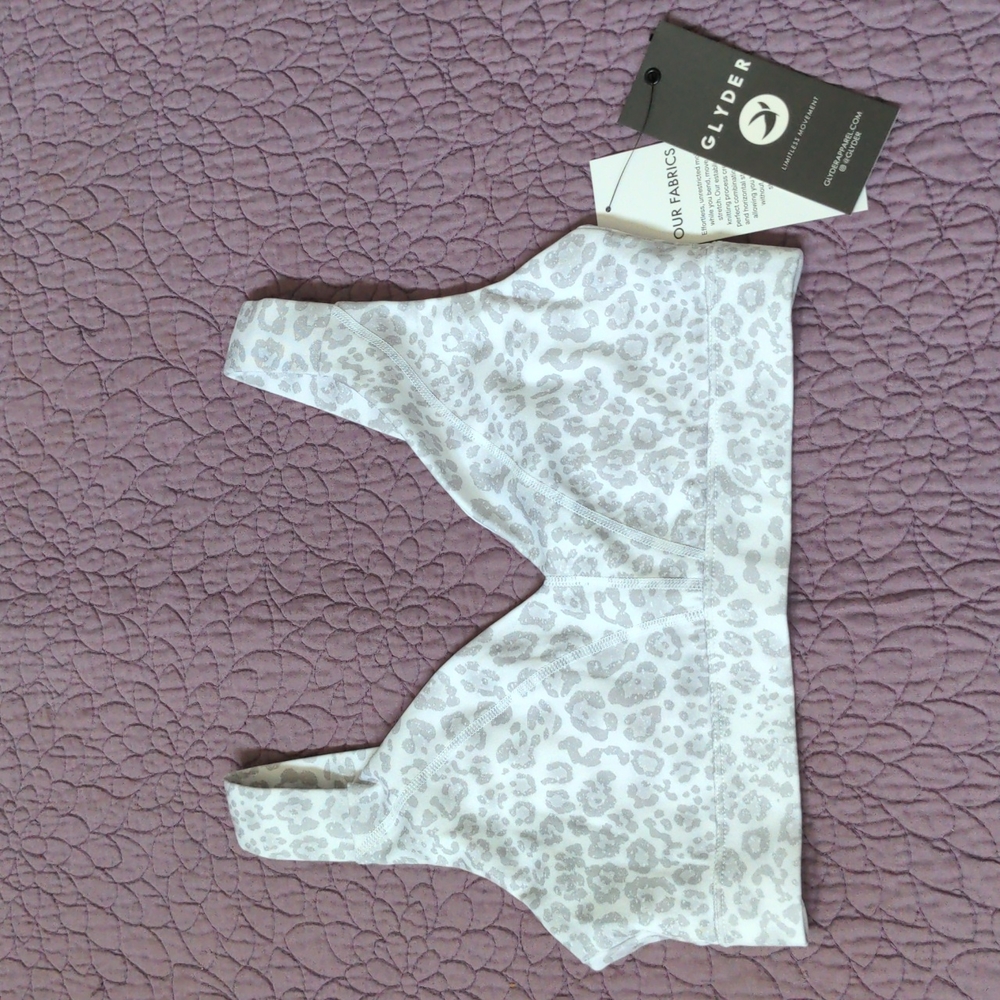 NWT Glyder sports bra medium animal print